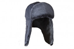Шапка Huntsman ушанка Егерь Мутон Серый тк. Breathable Р-р 58-60