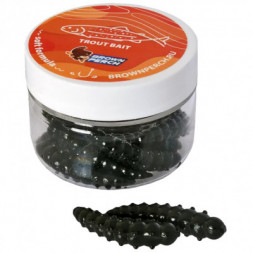 Мягкая приманка Brown Perch Bark beetle Larva Черный 45мм 1,75гр цвет FS603 12 шт