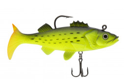 Виброхвост оснащённый CONDOR Crazy Bait NWPE04# размер 100 мм вес 25 гр цвет 23# 2 шт