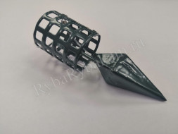 Кормушка Vikfish сербская пуля D30, 40 гр. леска, водоросли