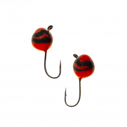 Мормышка вольфрамовая Lumicom Дробинка с ушком Ф6.5 обмазка винт RBL