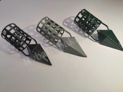 Кормушка Vikfish сербская пуля D30, 70 гр. леска, водоросли