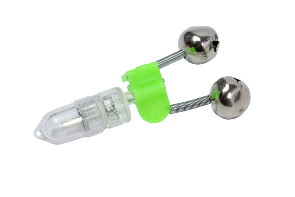 Бубенчик Condor с пластиковым зажимом, двойной со светлячком блистер