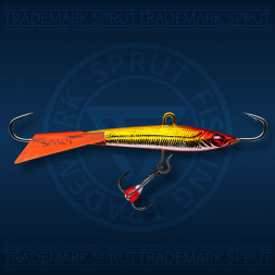 Балансир рыболовный для зимней рыбалки Sprut Hiko №7 18г 70мм CLN-EP+тр. с ф/к